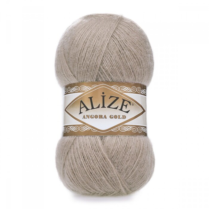 Пряжа Alize "Angora gold" 541 норка 20% шерсть, 80% акрил 100 гр	550 м